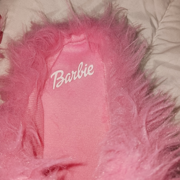 Barbie Pink Furry Slippers - Picture 3 of 8